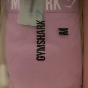 NWT GYMSHARK FIT LEGGINGS PASTEL GRAPE / WHITE MED